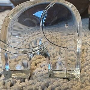 Kosta Boda Modern Elephant statue signed